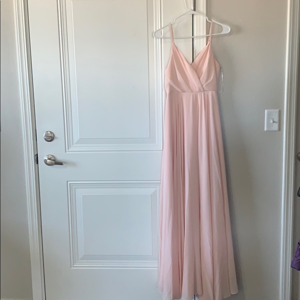 Worn once Lulus pink formal dress